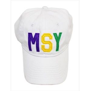 Mardi Gras MSY baseball hat